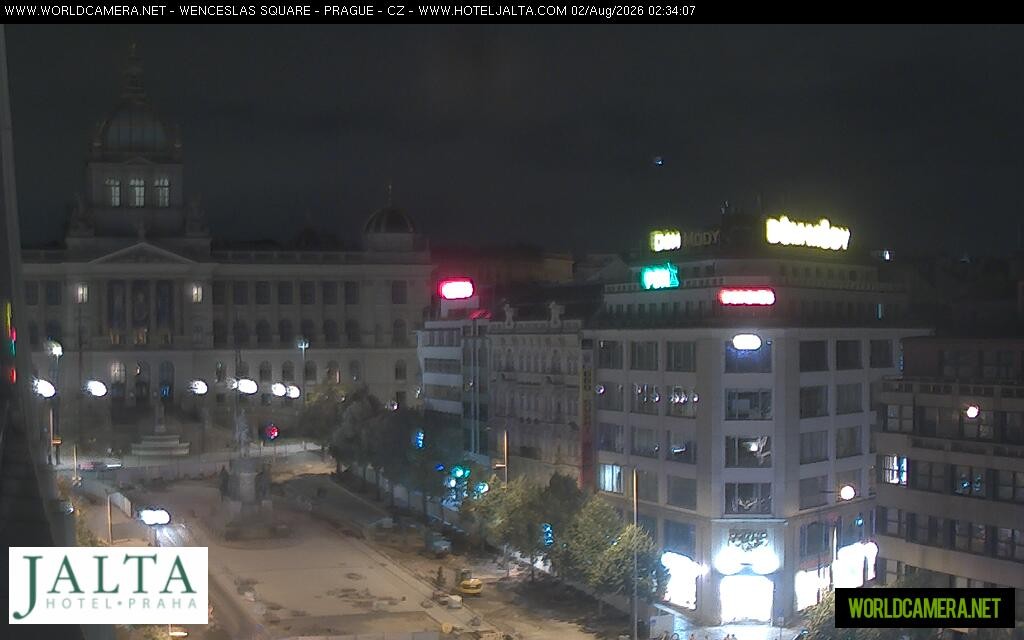 Archived image Webcam Wenceslas Square in Prague