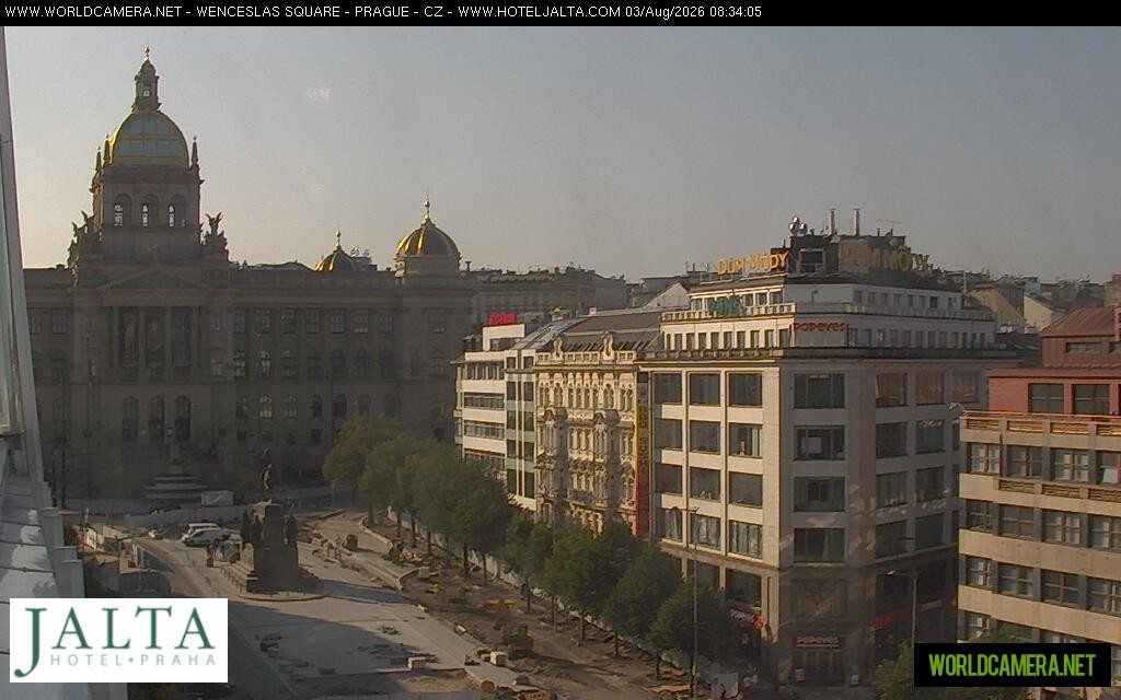 Archiv Foto Webcam Der Wenzelsplatz in der Neustadt Prags