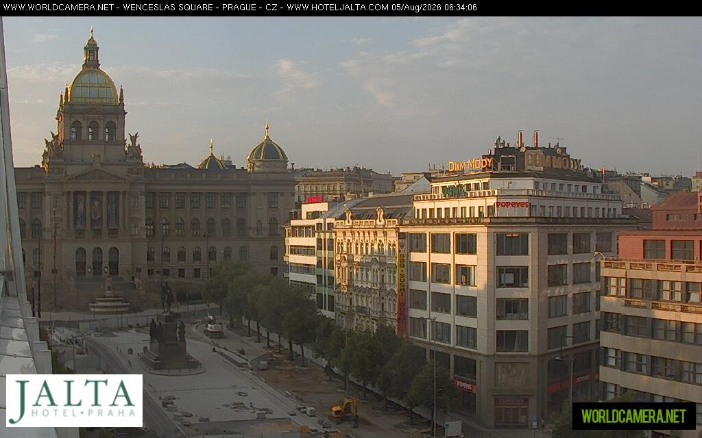 Archiv Foto Webcam Der Wenzelsplatz in der Neustadt Prags