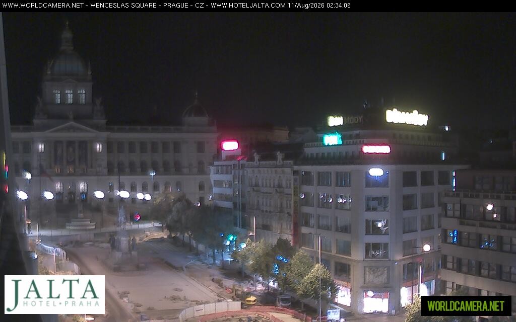 Archiv Foto Webcam Der Wenzelsplatz in der Neustadt Prags