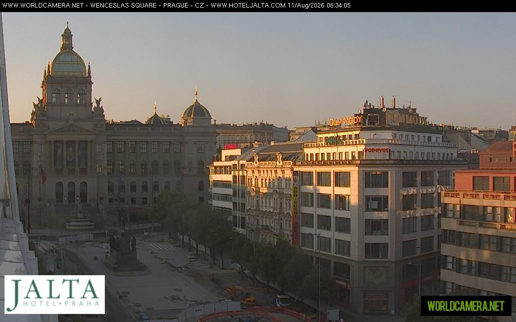 Archiv Foto Webcam Der Wenzelsplatz in der Neustadt Prags