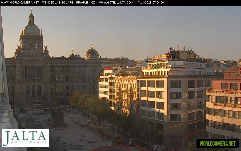 Archived image Webcam Wenceslas Square in Prague