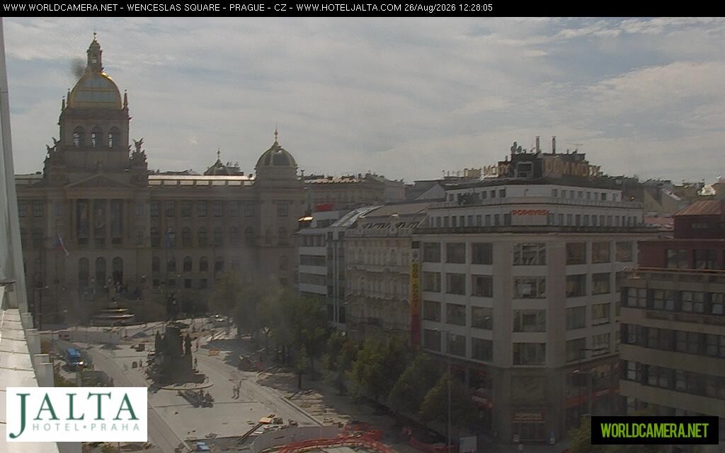 Archiv Foto Webcam Der Wenzelsplatz in der Neustadt Prags