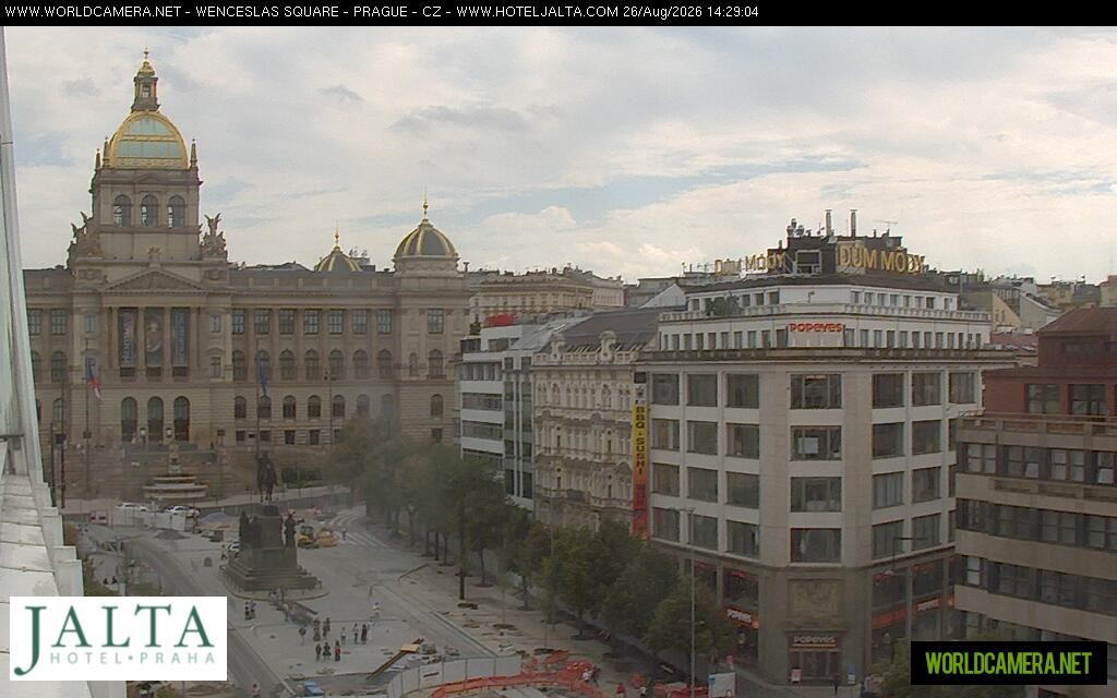 Archived image Webcam Wenceslas Square in Prague