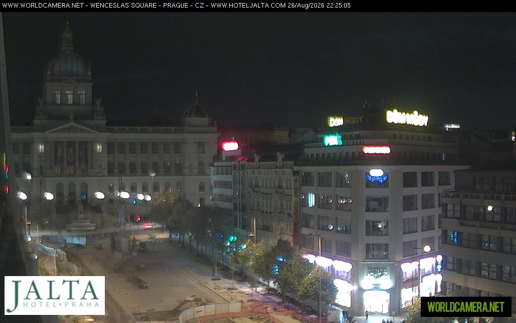 Archived image Webcam Wenceslas Square in Prague