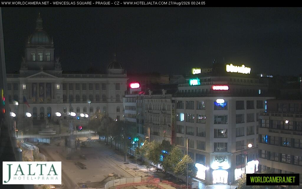 Archived image Webcam Wenceslas Square in Prague