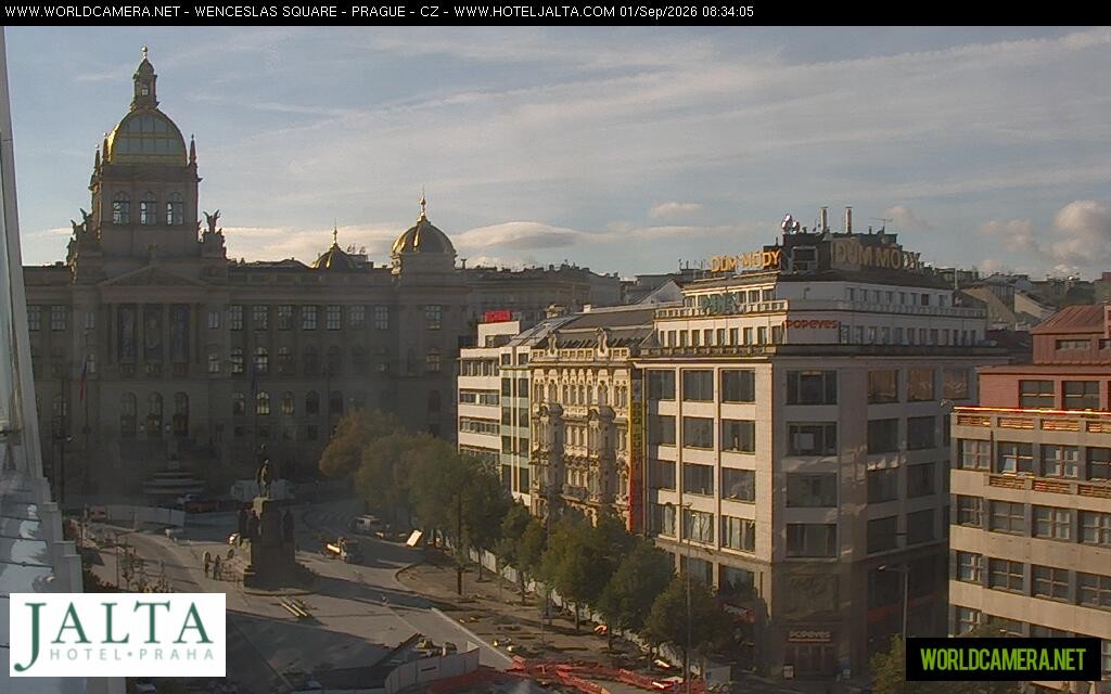 Archiv Foto Webcam Der Wenzelsplatz in der Neustadt Prags