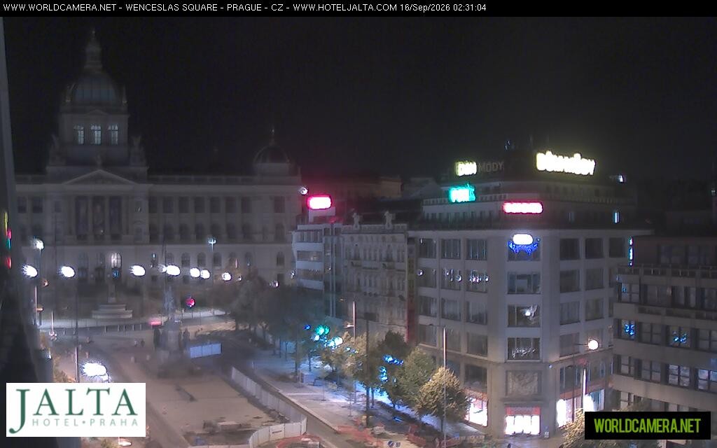 Archived image Webcam Wenceslas Square in Prague