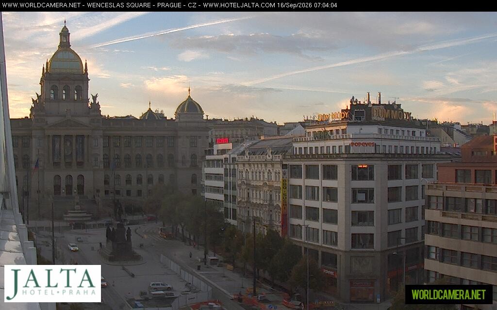 Archived image Webcam Wenceslas Square in Prague