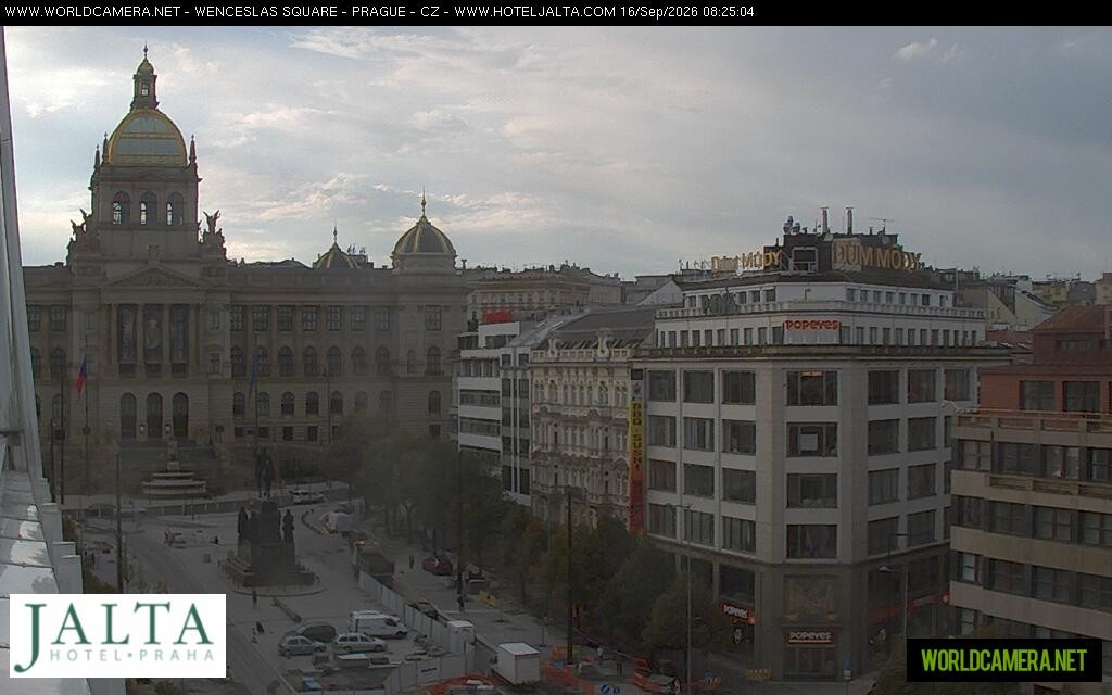 Archived image Webcam Wenceslas Square in Prague