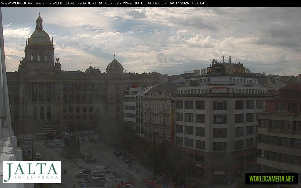 Archived image Webcam Wenceslas Square in Prague