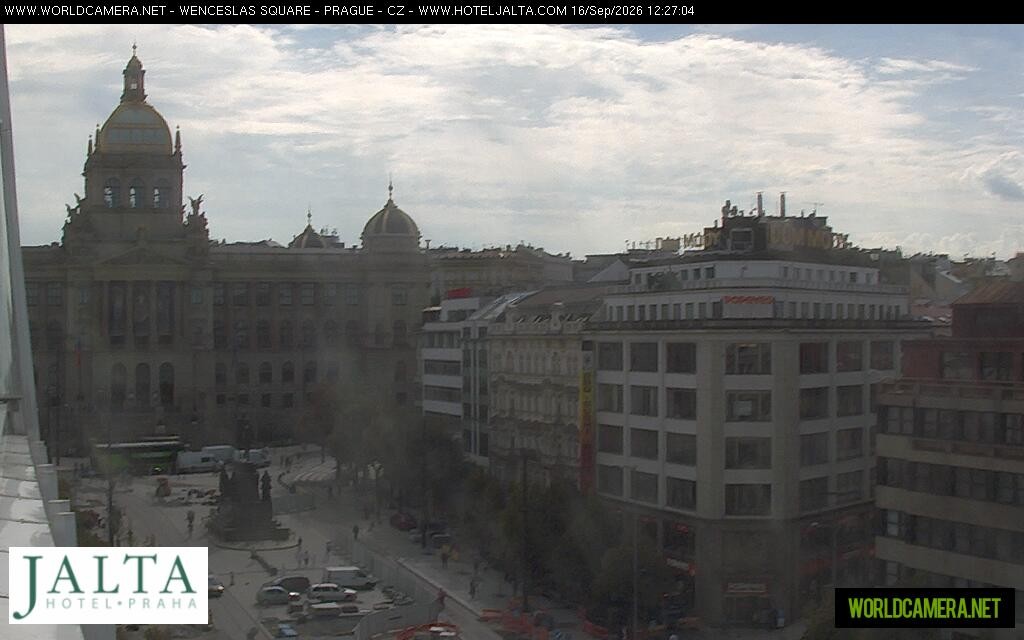 Archived image Webcam Wenceslas Square in Prague