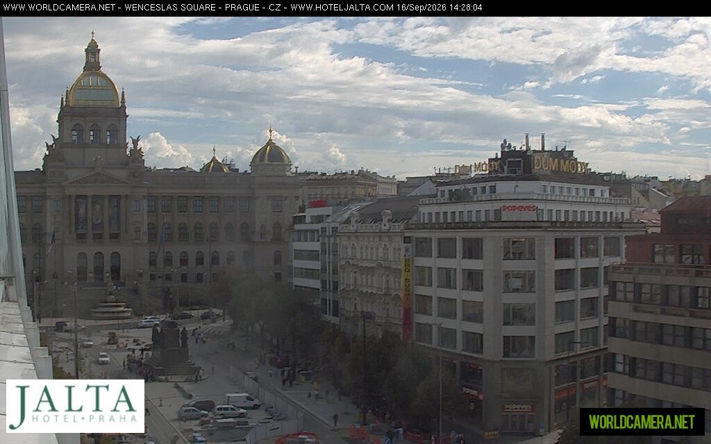 Archived image Webcam Wenceslas Square in Prague