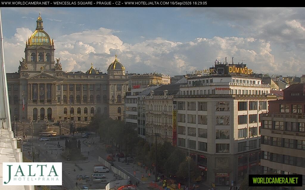 Archived image Webcam Wenceslas Square in Prague