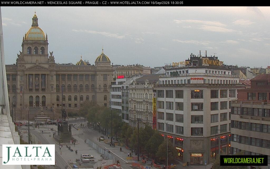 Archived image Webcam Wenceslas Square in Prague