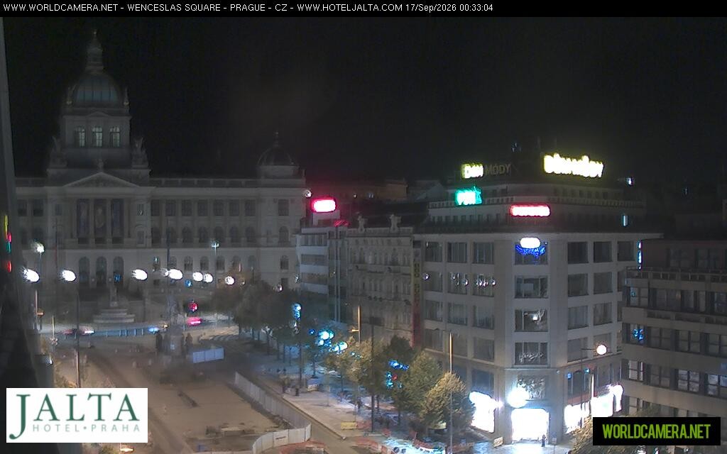 Archiv Foto Webcam Der Wenzelsplatz in der Neustadt Prags