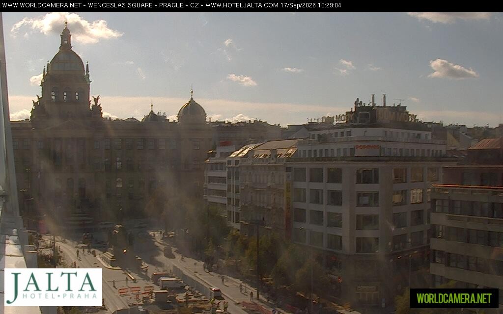 Archiv Foto Webcam Der Wenzelsplatz in der Neustadt Prags