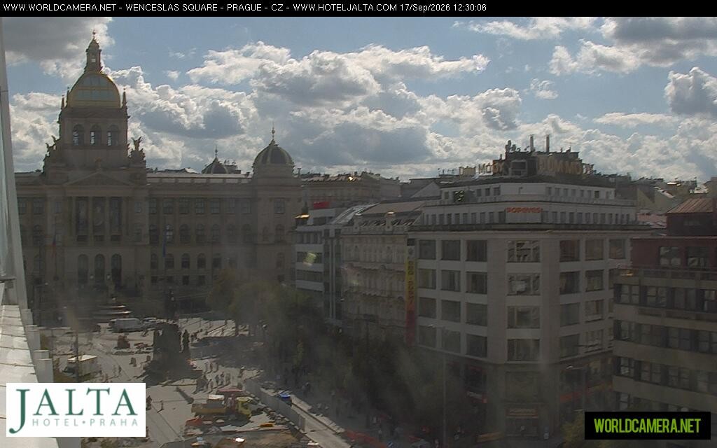 Archiv Foto Webcam Der Wenzelsplatz in der Neustadt Prags