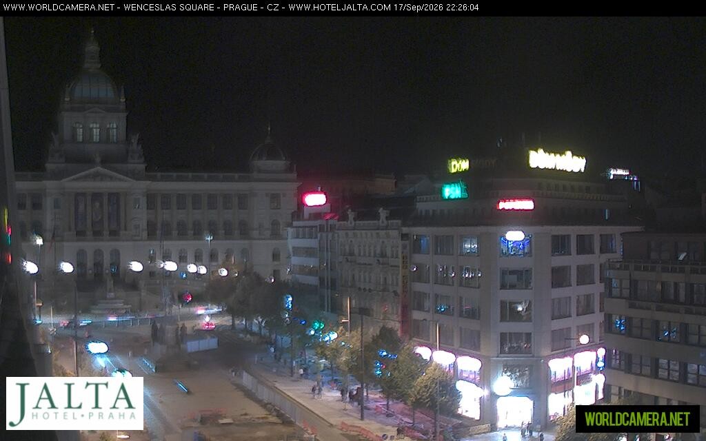 Archiv Foto Webcam Der Wenzelsplatz in der Neustadt Prags