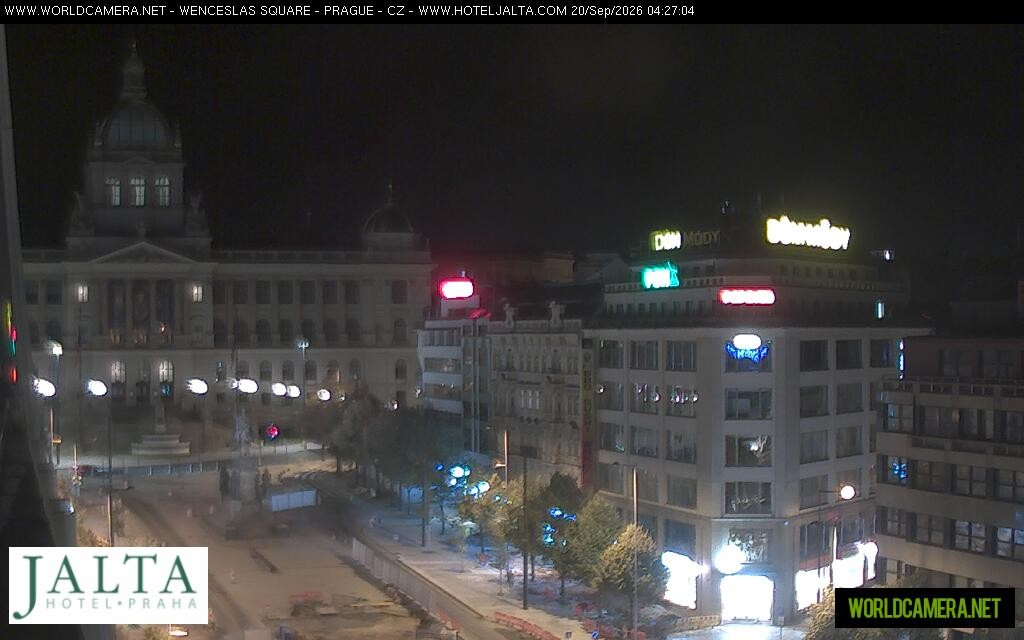 Archived image Webcam Wenceslas Square in Prague
