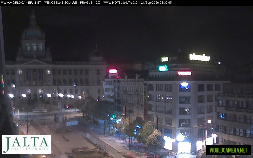 Archived image Webcam Wenceslas Square in Prague