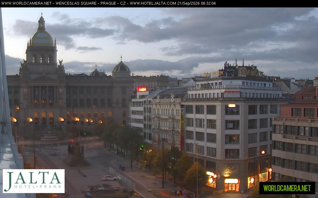 Archived image Webcam Wenceslas Square in Prague