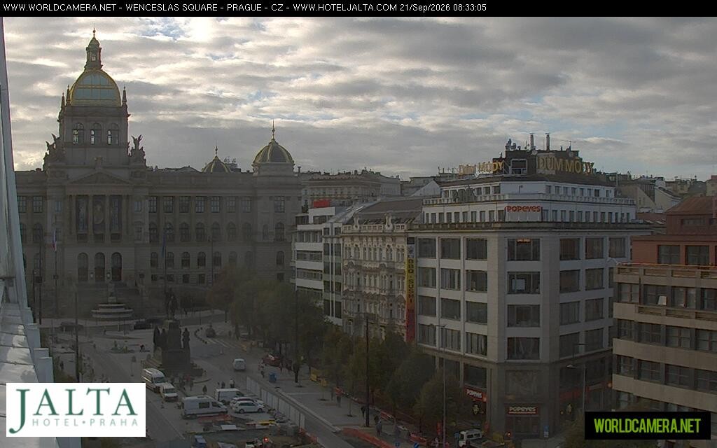 Archived image Webcam Wenceslas Square in Prague