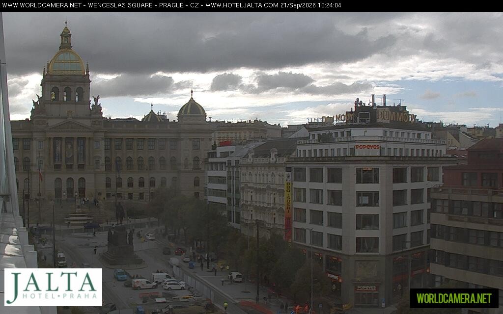 Archived image Webcam Wenceslas Square in Prague