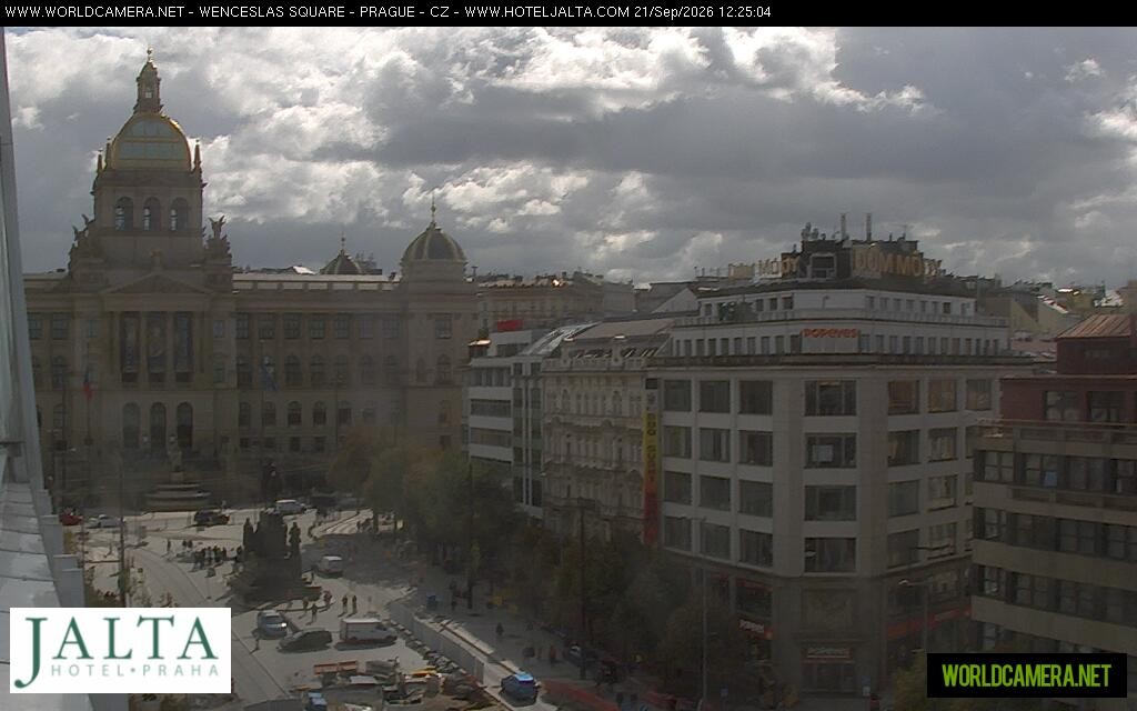 Archived image Webcam Wenceslas Square in Prague