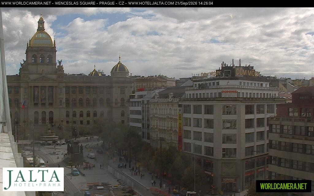Archived image Webcam Wenceslas Square in Prague