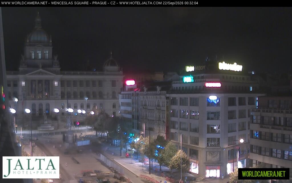 Archiv Foto Webcam Der Wenzelsplatz in der Neustadt Prags