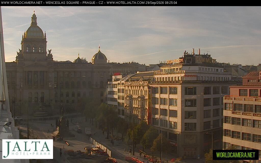 Archiv Foto Webcam Der Wenzelsplatz in der Neustadt Prags