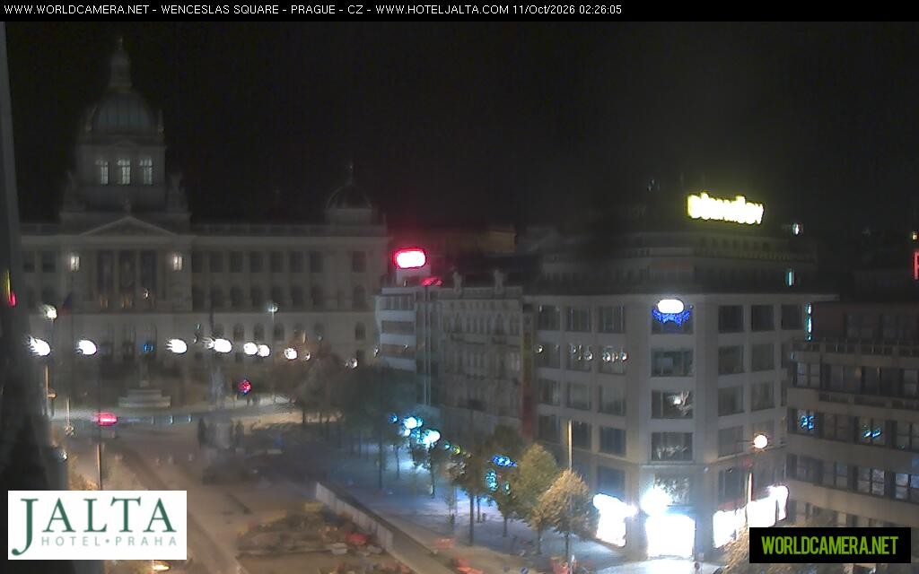 Archiv Foto Webcam Der Wenzelsplatz in der Neustadt Prags