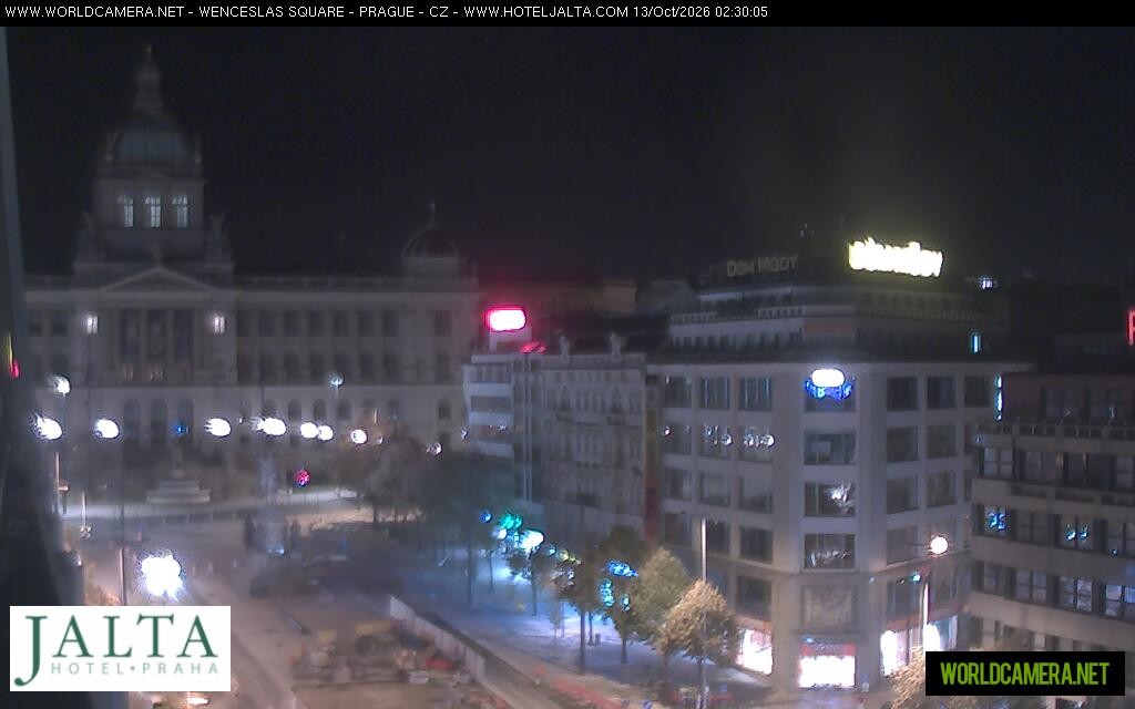 Archiv Foto Webcam Der Wenzelsplatz in der Neustadt Prags
