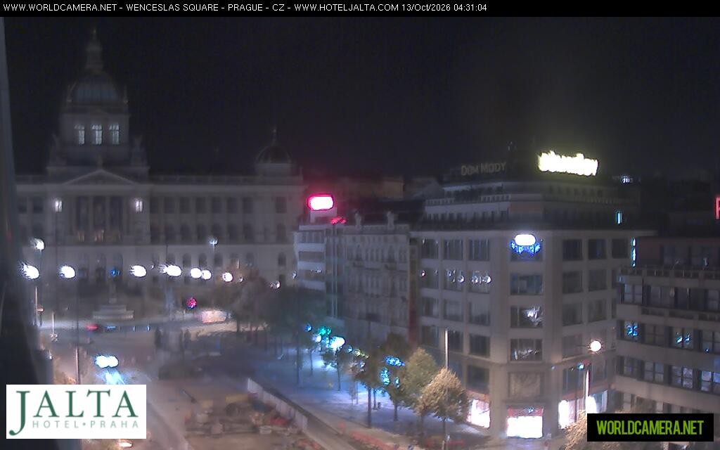 Archiv Foto Webcam Der Wenzelsplatz in der Neustadt Prags