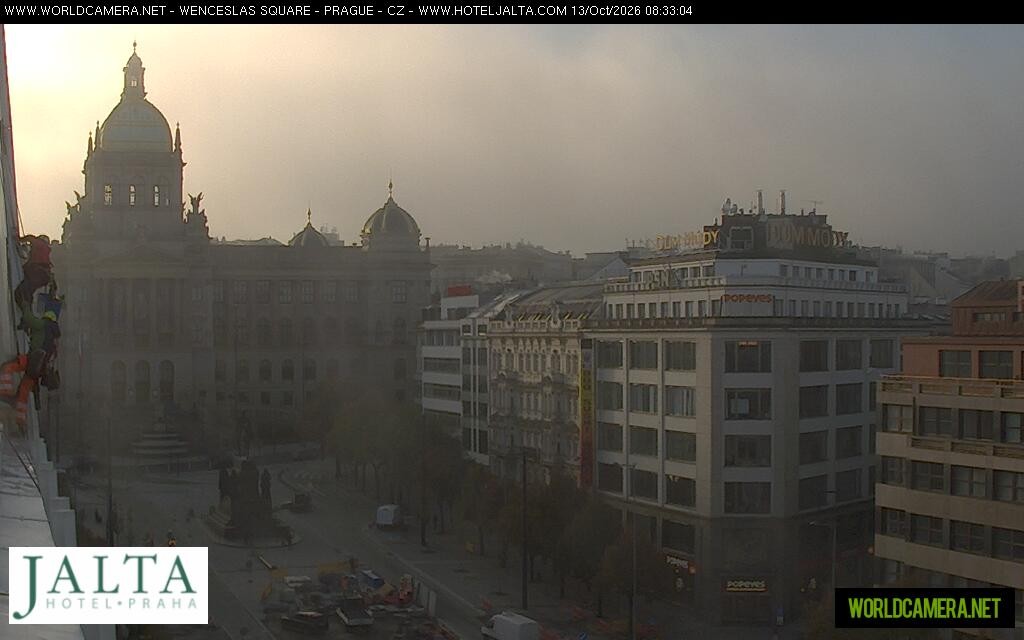 Archiv Foto Webcam Der Wenzelsplatz in der Neustadt Prags
