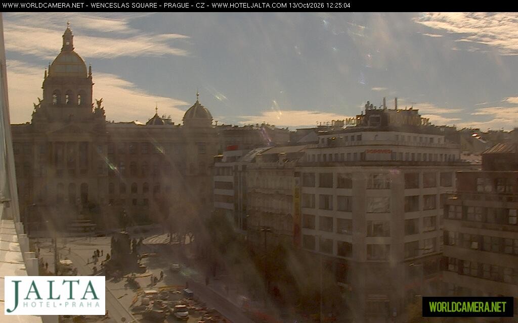 Archiv Foto Webcam Der Wenzelsplatz in der Neustadt Prags
