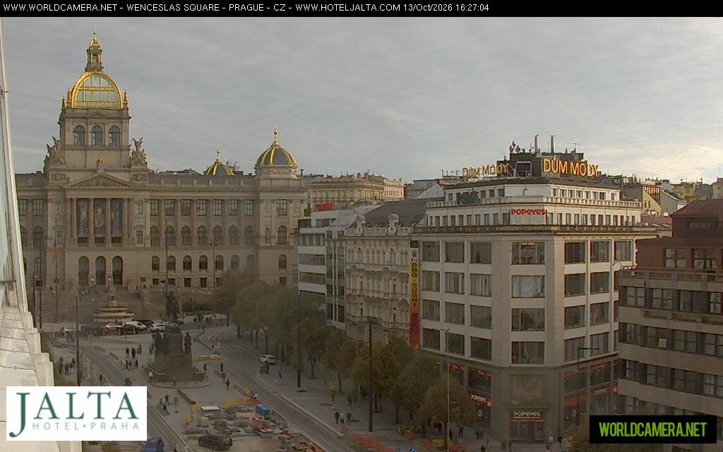 Archiv Foto Webcam Der Wenzelsplatz in der Neustadt Prags
