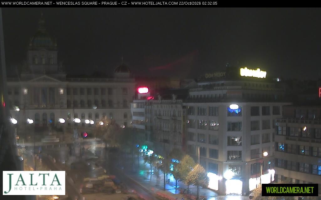 Archiv Foto Webcam Der Wenzelsplatz in der Neustadt Prags