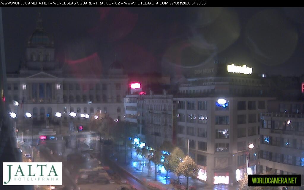 Archiv Foto Webcam Der Wenzelsplatz in der Neustadt Prags
