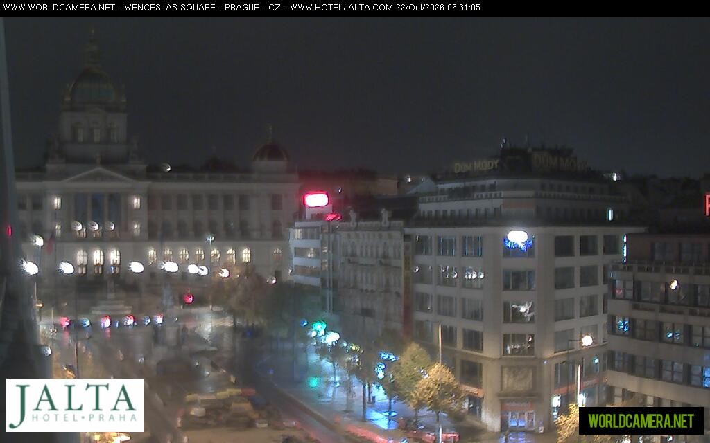Archiv Foto Webcam Der Wenzelsplatz in der Neustadt Prags