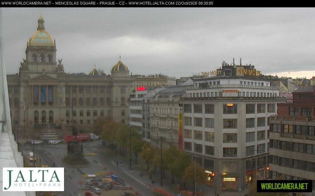Archiv Foto Webcam Der Wenzelsplatz in der Neustadt Prags