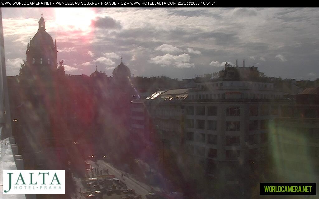 Archiv Foto Webcam Der Wenzelsplatz in der Neustadt Prags