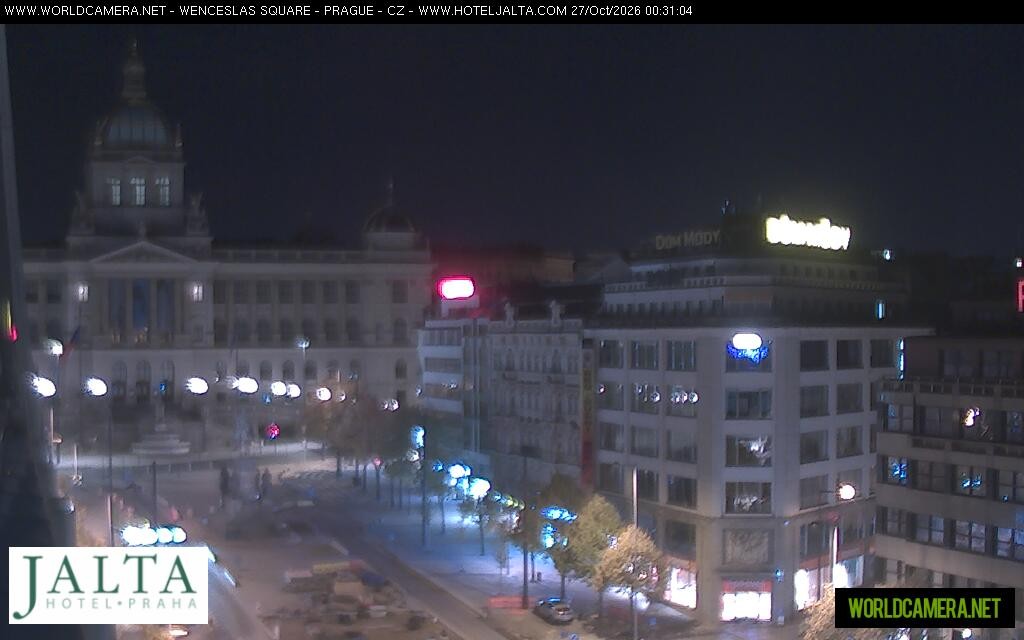 Archived image Webcam Wenceslas Square in Prague