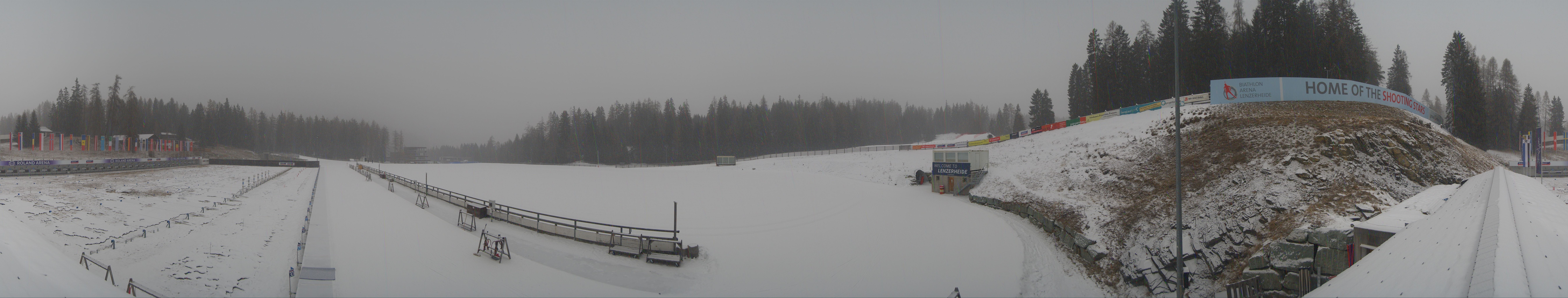 Archived image Webcam Biathlon Arena in Lenzerheide