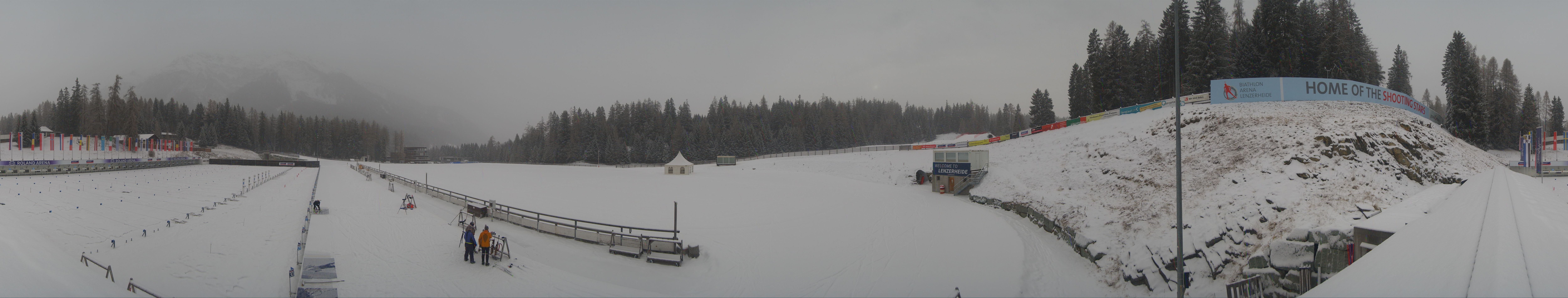 Archived image Webcam Biathlon Arena in Lenzerheide