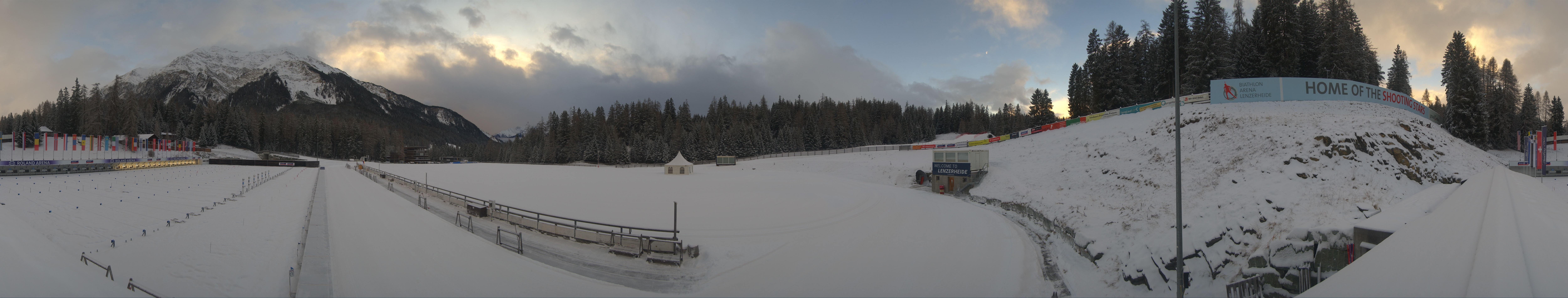 Archived image Webcam Biathlon Arena in Lenzerheide