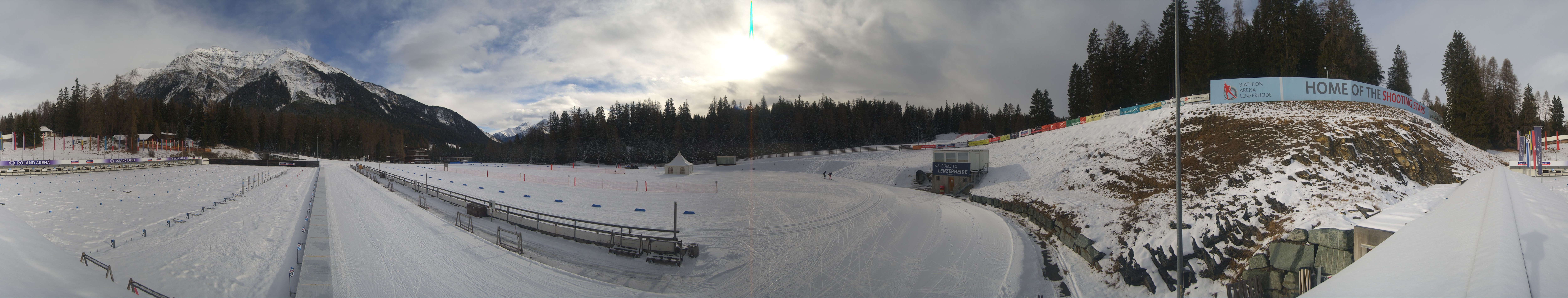 Archived image Webcam Biathlon Arena in Lenzerheide
