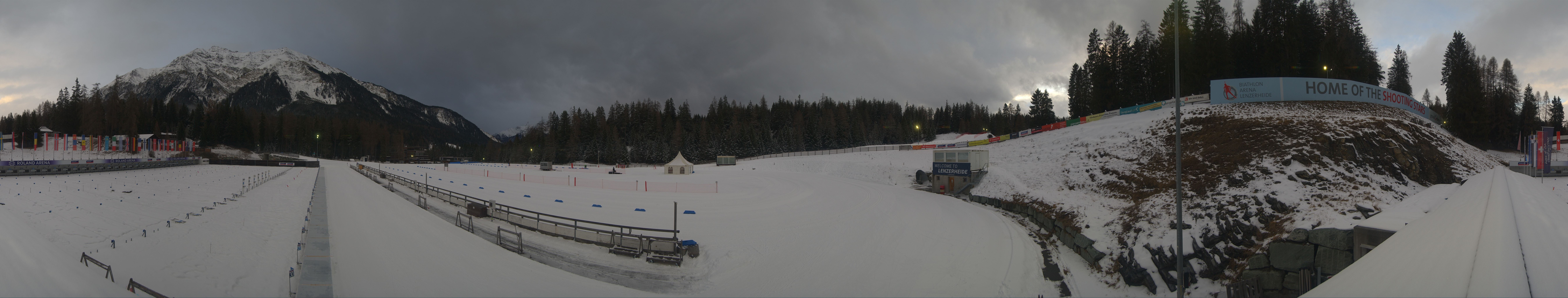 Archived image Webcam Biathlon Arena in Lenzerheide