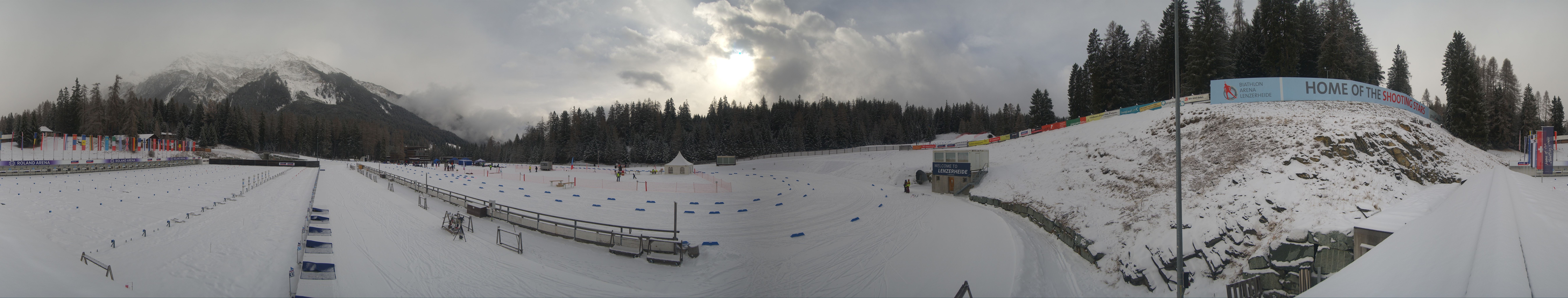 Archiv Foto Webcam Lenzerheide Biathlon Arena